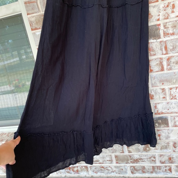 Zara Basic Rare Embroidered Animal Mesh Back Maxi - Picture 16 of 16